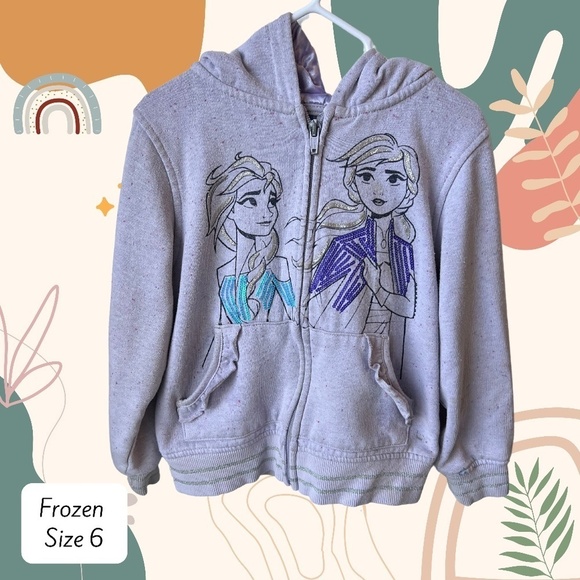 3/$15 Frozen size 6 hoodie - Picture 1 of 5